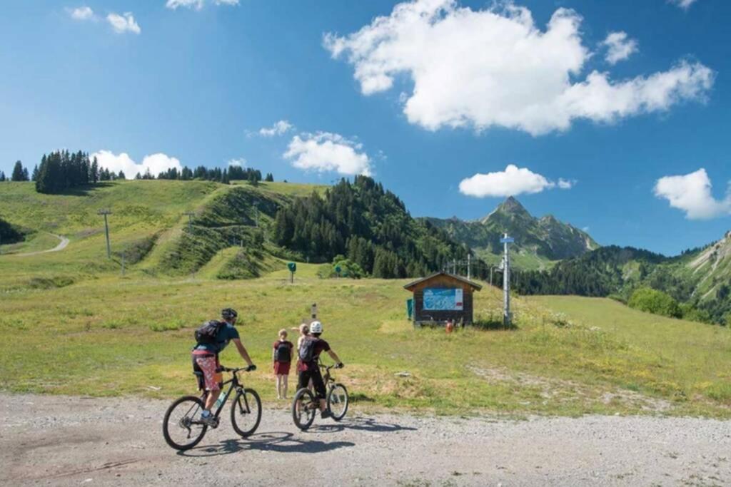 Les Cimes, Chaleureux Studio 4 Pers, 50M Du Telecabine, Vue Degagee Sur Les Pistes, Draps Non Compris Saint-Jean-dʼAulps Exterior foto