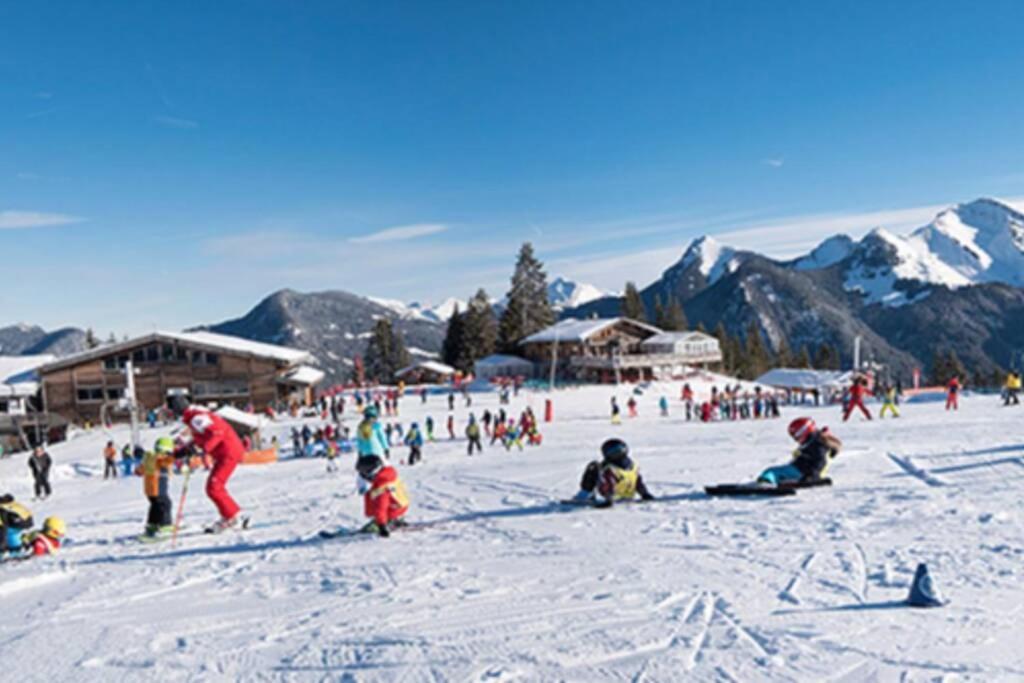 Les Cimes, Chaleureux Studio 4 Pers, 50M Du Telecabine, Vue Degagee Sur Les Pistes, Draps Non Compris Saint-Jean-dʼAulps Exterior foto